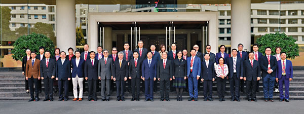 ■中山市委書記賴澤華會見中總考察團一行。