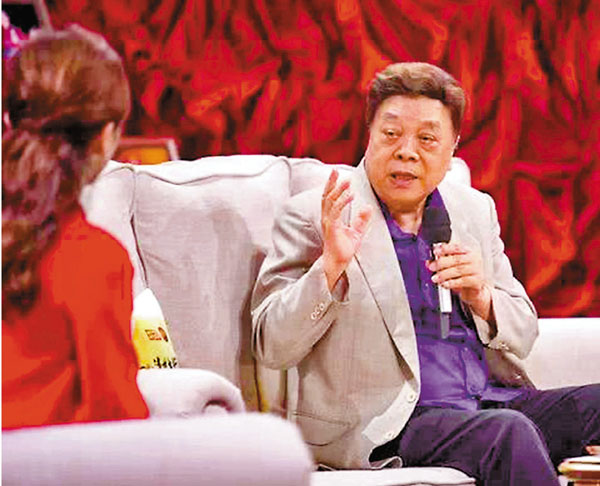 ■早前，趙忠祥參加一檔訪談節目。 網上圖片