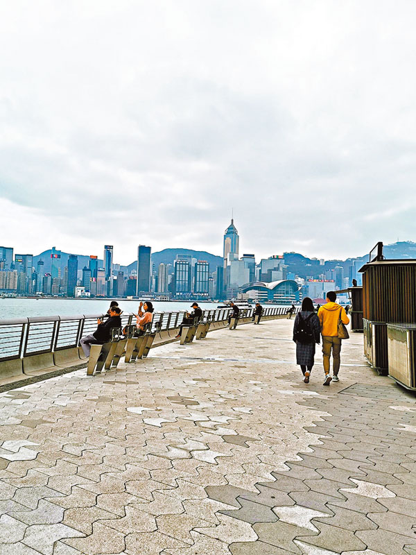 ■星光大道人流稀少。 香港文匯報記者  攝