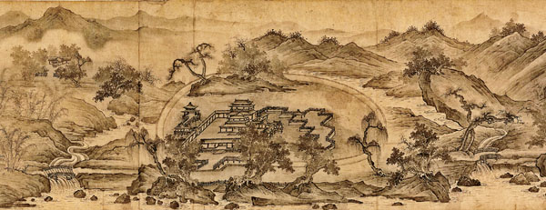 ■《輞川圖卷》(局部)。