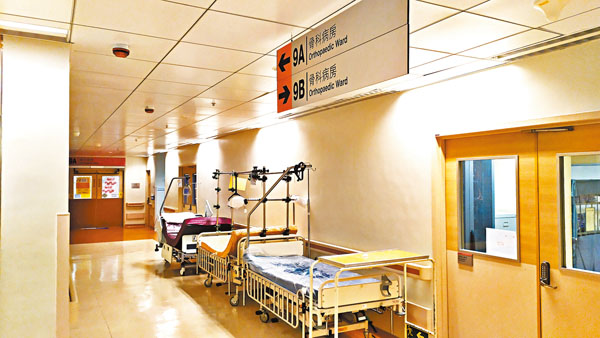 涉事的威院9A病房。 香港文匯報記者 攝