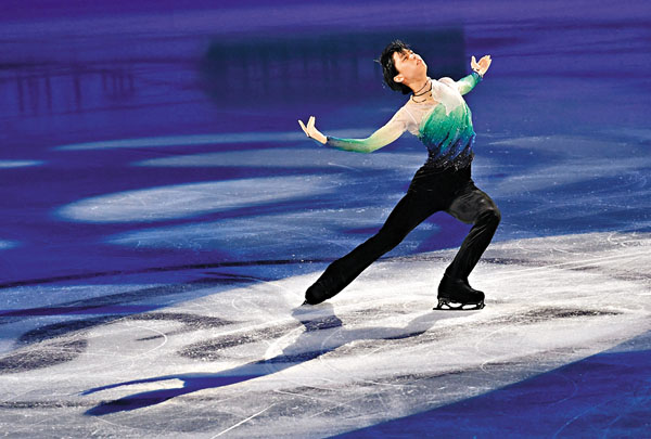 ■羽生結弦橫掃四大頂級賽事冠軍。  法新社