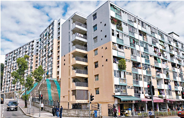 ■位於觀塘花園大廈(二期)喜鵲樓及燕子樓的「暫租住屋」單位，於今日起接受申請。