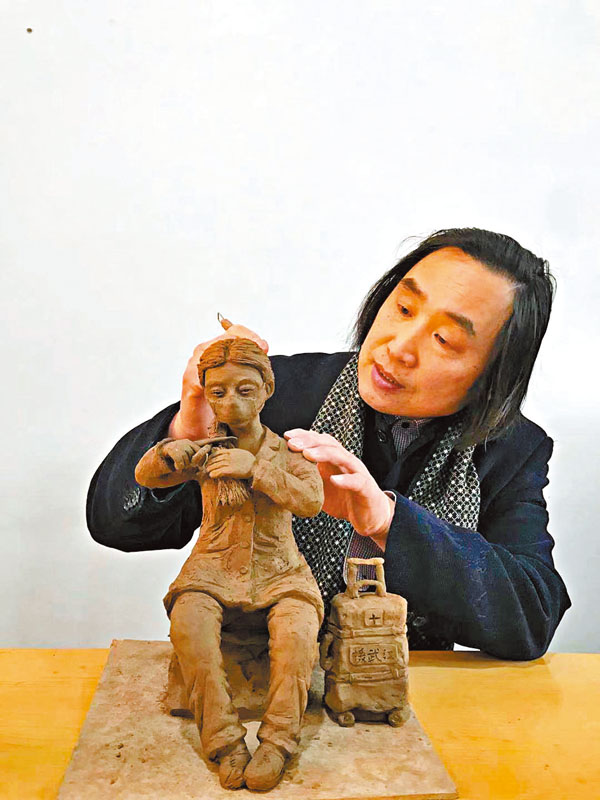 ■正在工作中的張振福。