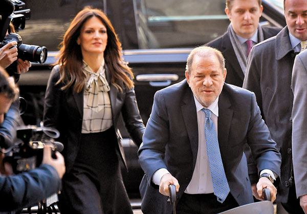 ■溫斯坦前往法院聽取判決。 法新社