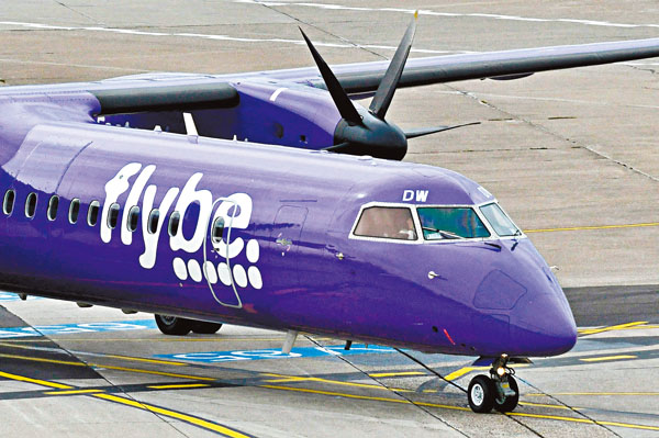 ■Flybe昨日宣佈破產。法新社