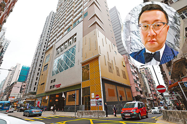 鄭啟文（圓圖）指酒店業步入寒冬，旗下10市區酒店都要蝕本經營。圖為皇后大道西華美達海景酒店。香港文匯報記者  攝
