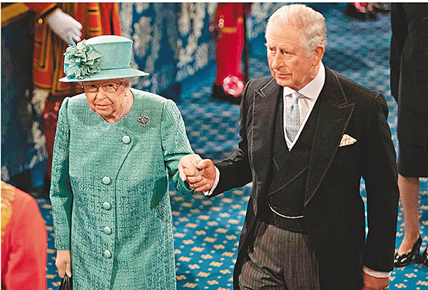 ■查爾斯也確診患上新冠肺炎。 法新社