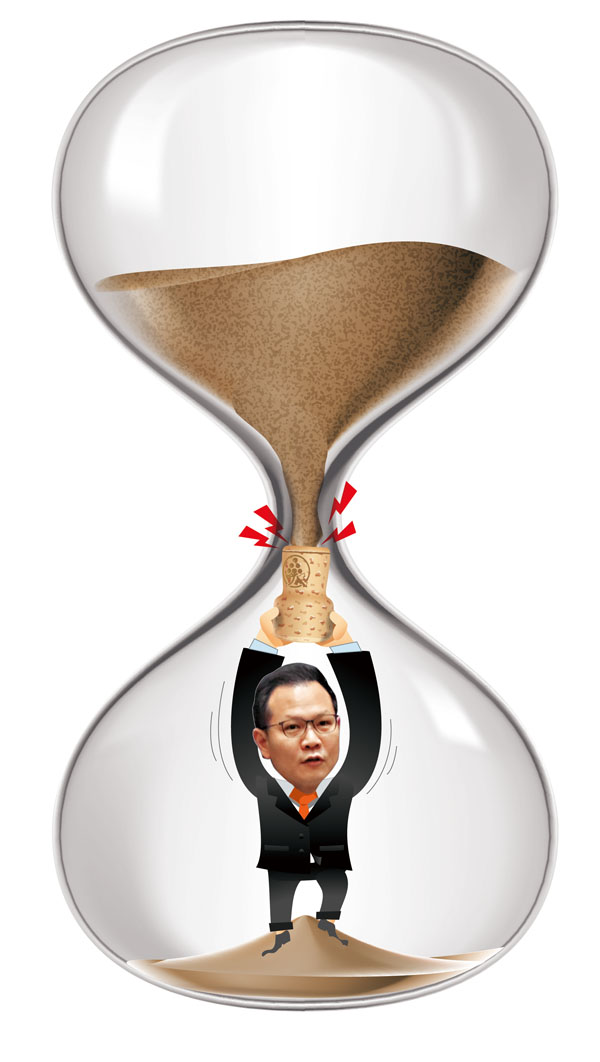 ■ 郭榮鏗配合反對派在立法會內務委員會內肆意拉布，致各利港惠民草案堵塞不得審議。 設計圖片