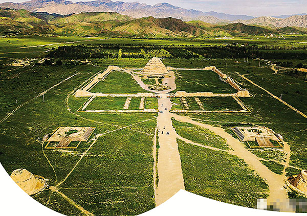 ■西夏王陵俯視圖 資料圖片