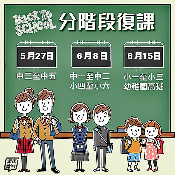 ■政府發佈的復課通告。 添馬台fb圖片