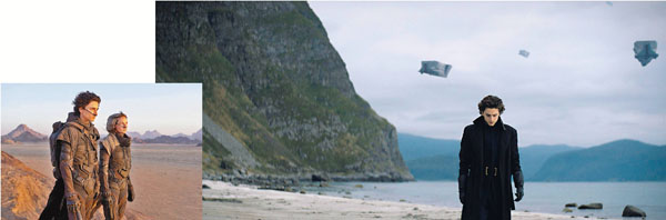 ■添麥菲查洛美（左）與莉碧嘉費格遜造型獨特。