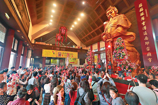 ■沙田車公廟。 香港文匯報資料圖片