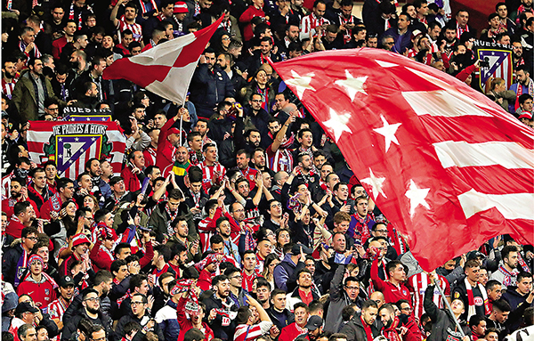 ■ 西甲直播將設虛擬球迷增加氣氛。  路透社