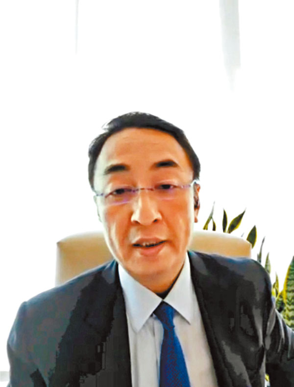 ■ 李家傑昨在網上股東會上表示，立法是國家的責任，呼籲港人珍惜前途。