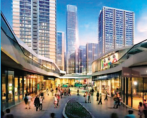 ■ 上海高尚領域項目是集住宅、辦公、商業、酒店、公寓等於一體的項目。 