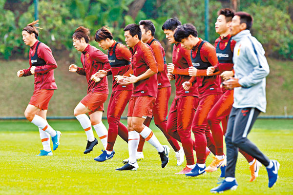 ■中國足協目標讓國足再殺入世界盃。  新華社