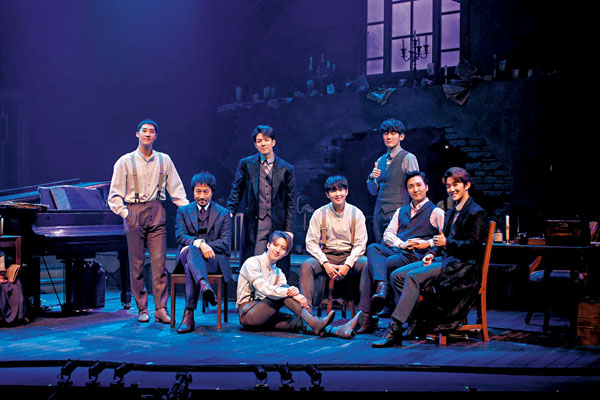 ■音樂劇《狂炎奏鳴曲》一眾藝人合照。