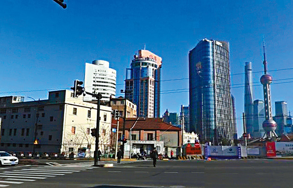 ■恒大地產是次所投得的虹口區北外灘街道地皮，位於上海北外灘核心地段。 網絡圖片