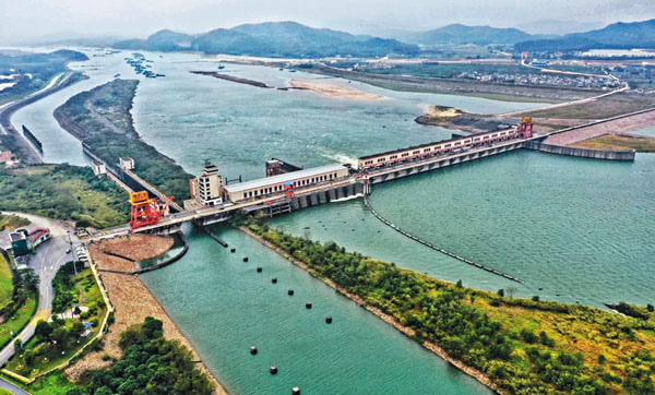 ■北江飛來峽水利樞紐。 網上圖片