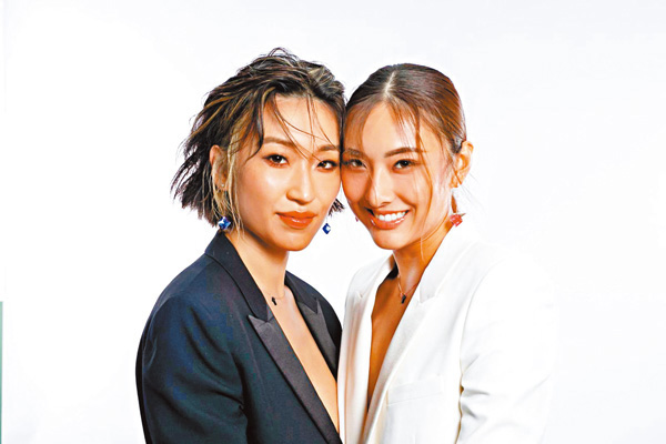 ■ 蔡欣熹與陳約臨（右）分屬好友。