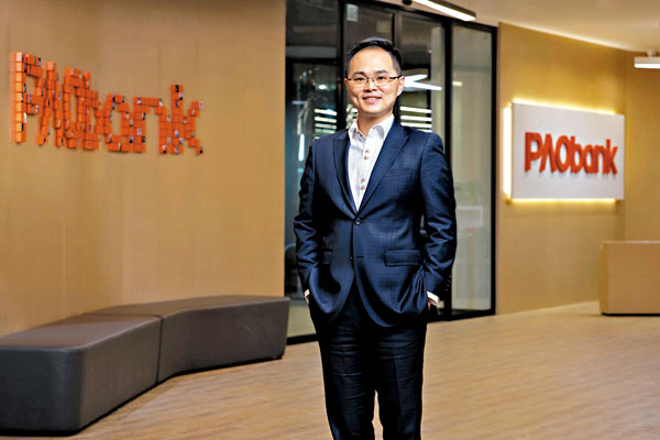 ■ 平保旗下虛銀平安壹賬通銀行昨日正式開業。圖為馮鈺龍。