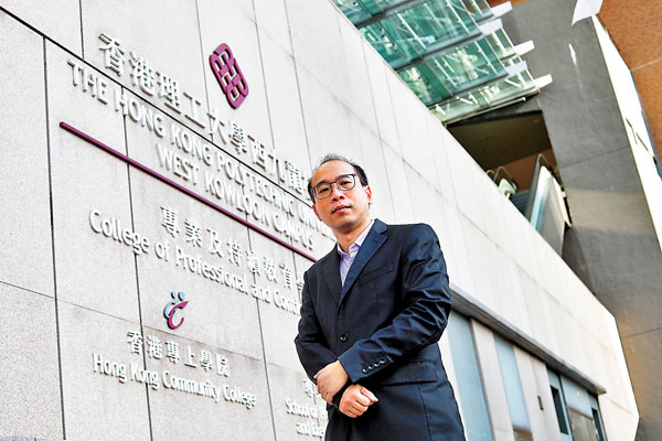 ■ 陳偉強指國安法可有效震懾黑暴分子。 香港文匯報記者  攝