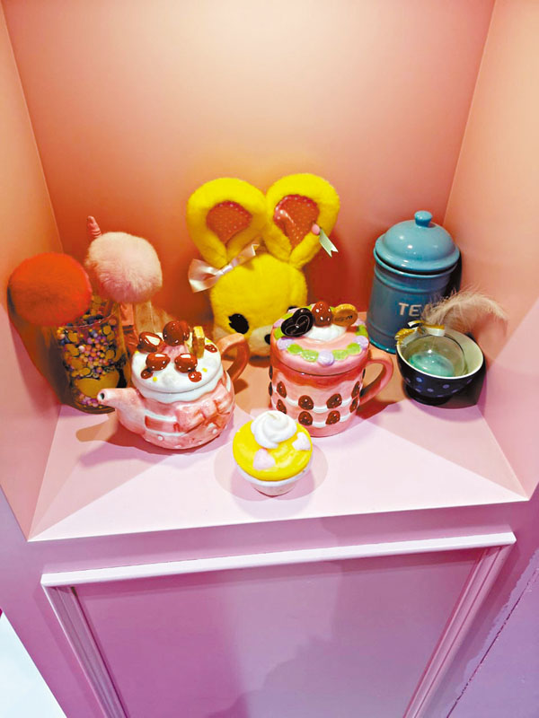 ■實體店內布滿「可愛」的元素。