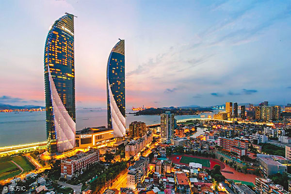 ■廈門雙子塔。網上圖片