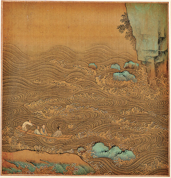 ■蘇軾繪宋人赤壁圖。