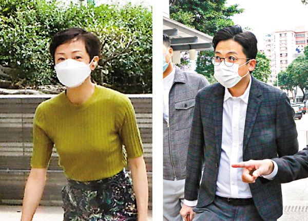 ■陳淑莊（左圖）與林瑞華（右圖）到庭應訊。 香港文匯報記者  攝