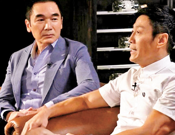 ■ 方中信（左）與林國斌極為老友。