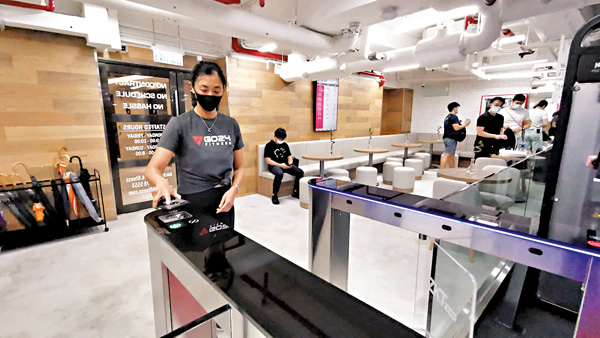 ■新店採用二維碼進入健身室