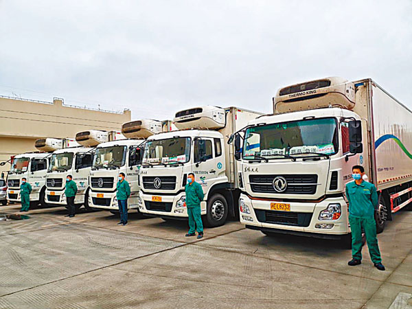■ 國藥控股近日啟動新冠疫苗配送的全國物流演練。圖為演練現場。 網上圖片