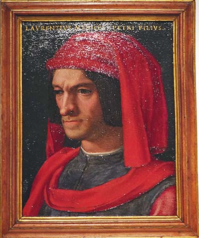 ■阿紐洛·布龍齊諾作品《偉大的羅倫佐肖像》。