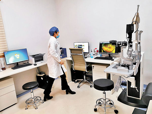 ■希瑪林順潮眼科醫院的診室。 香港文匯報記者帥誠 攝