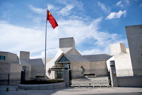 ●中國駐美大使館。資料圖片