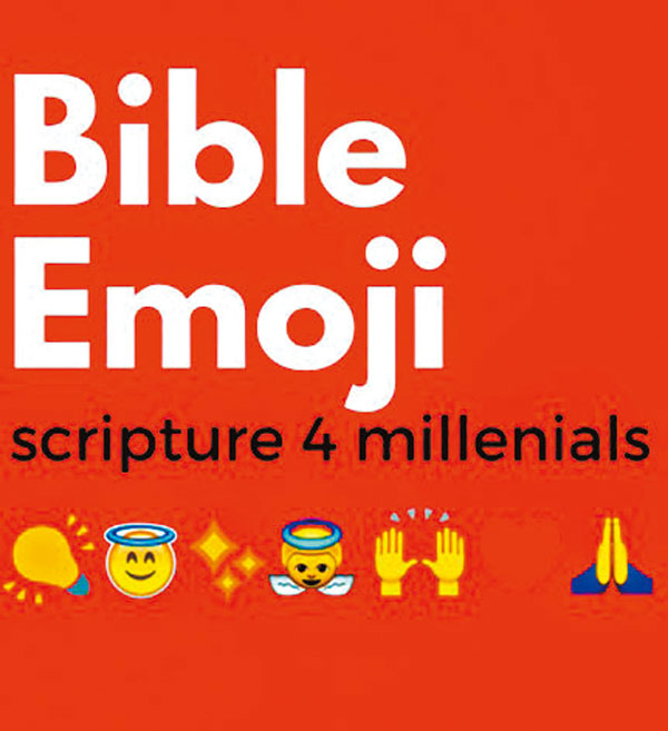 ● 翻譯除了語言能力外,還要創作與思考,像是這本聖經就翻譯成為表情符號版本。資料圖片