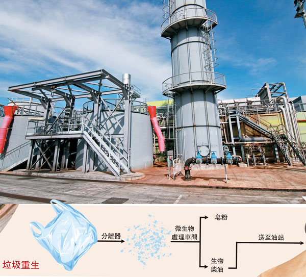 ● 香港的生物柴油製造廠。 資料圖片