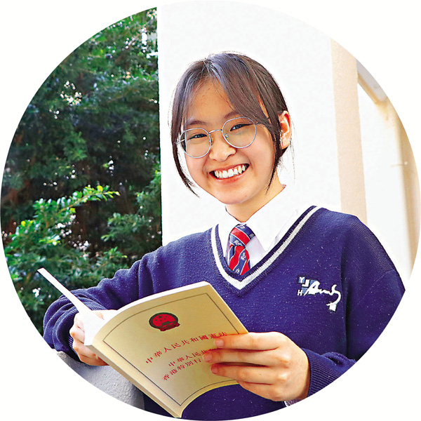 ●海鈴表示，透過參賽了解到憲法對於中國農業發展的重要性。 香港文匯報記者  攝