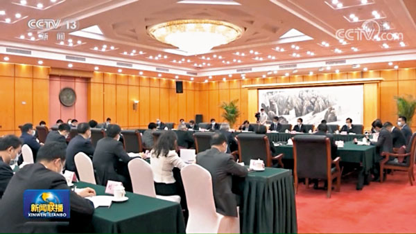●中央有關部門一連兩天在深圳召開座談會,廣泛聽取香港各界人士對完善「愛國者治港」有關制度的意見。 視頻截圖