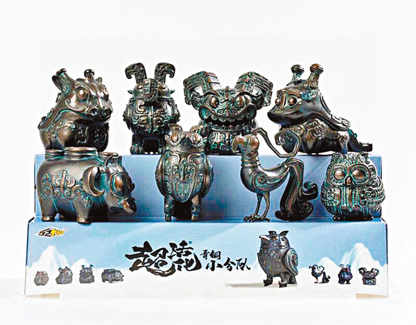 ●「青銅小分隊」系列可以拆出多個款式。陝西博物館官方微博