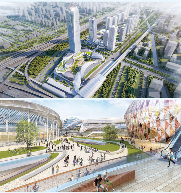 新地於南沙慶盛片區布局大型樞紐綜合體項目。項目將分期開發，地基工程現已展開，預計可於2023年起分階段落成。