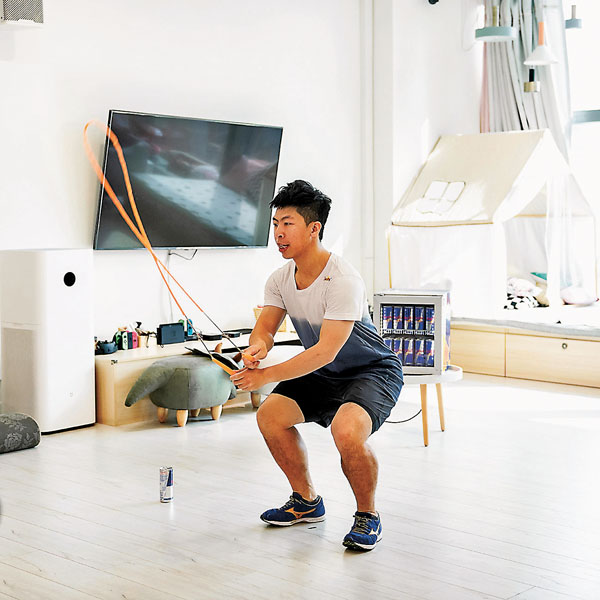 ●何柱霆將代表香港參加首次以網上形式舉行的世界跳繩錦標賽。