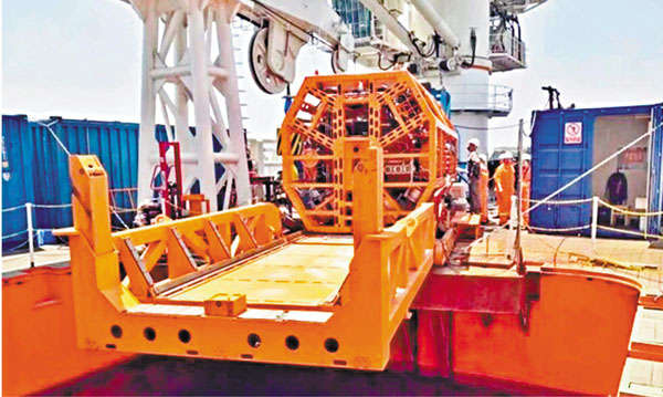 ●「海牛Ⅱ號」海底大孔深保壓取芯鑽機系統。 網上圖片