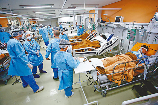 ●疫情令巴西醫療系統不堪重負。 路透社