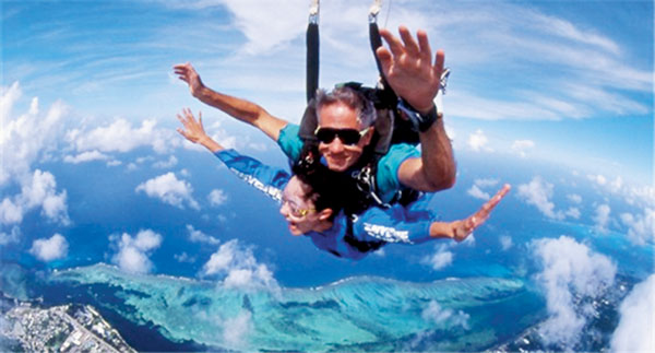 ● 在專業教練帶領下，即使從來沒有接觸過降落傘也能參與。 資料圖片