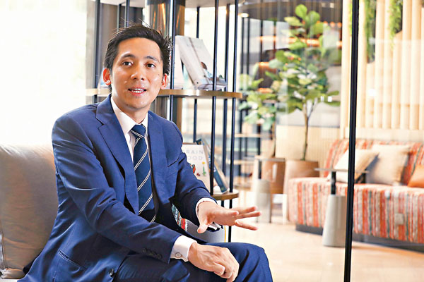 ●郭基泓指集團非常願意為政府解決高樓價問題出一分力。香港文匯報記者 攝
