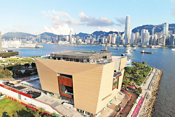 ●矗立在西九文化區的香港故宮文化博物館將於明年開幕。