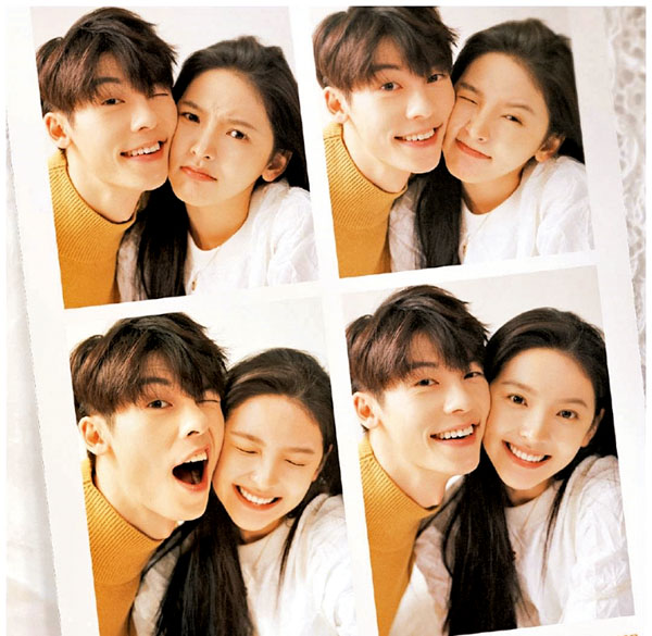 ●海報中，許光漢、章若楠甜蜜貼臉，惹人愛。